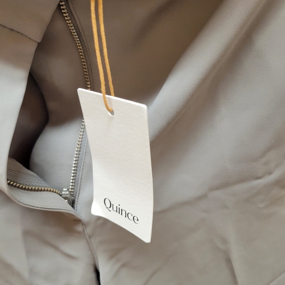 QUINCE NWT size 12 Coastal Grey Stretch Crepe Classic Women's Trousers - Picture 4 of 4